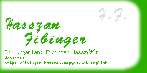 hasszan fibinger business card